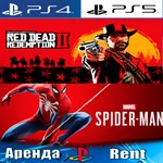 🎮RDR 2 + Marvels Spider-Man (PS4/PS5/RUS) Аренда 🔰