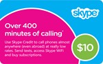 $10 Skype подарочная карта (официальная активация)