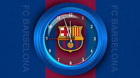 FC Barselona Clock Screensaver