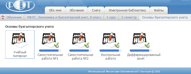 Основы бухгалтерского учета РФЭТ все работы 2016