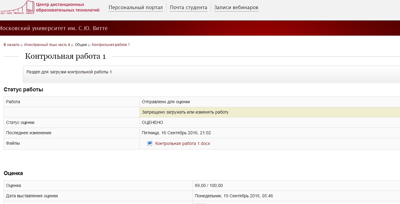 Расписание муив управление