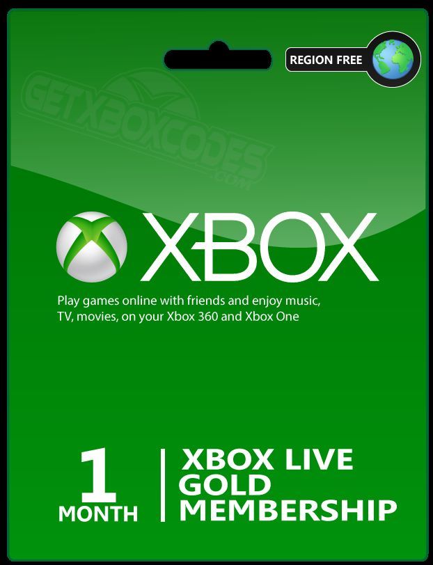 xbox live gold 1 месяц