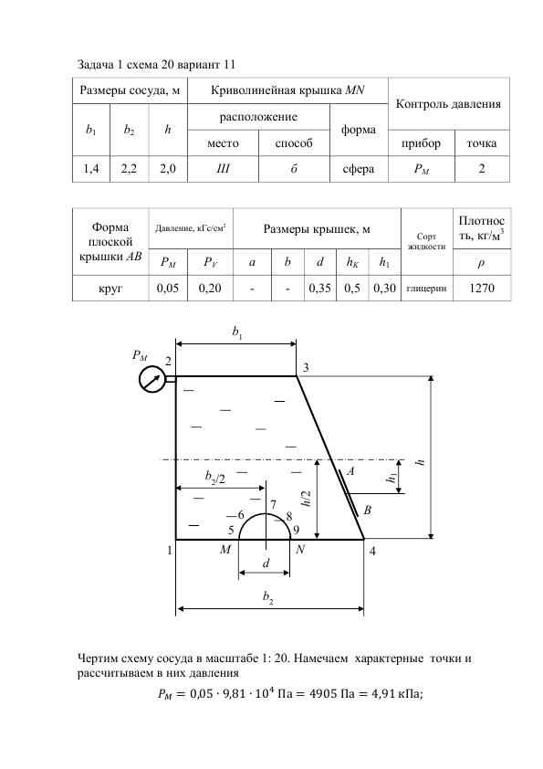 ГидравликаЗНТУ задача1(м1313сх20в11)