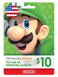 Nintendo eShop Gift Card - 10$ долларов (USA) - irongamers.ru