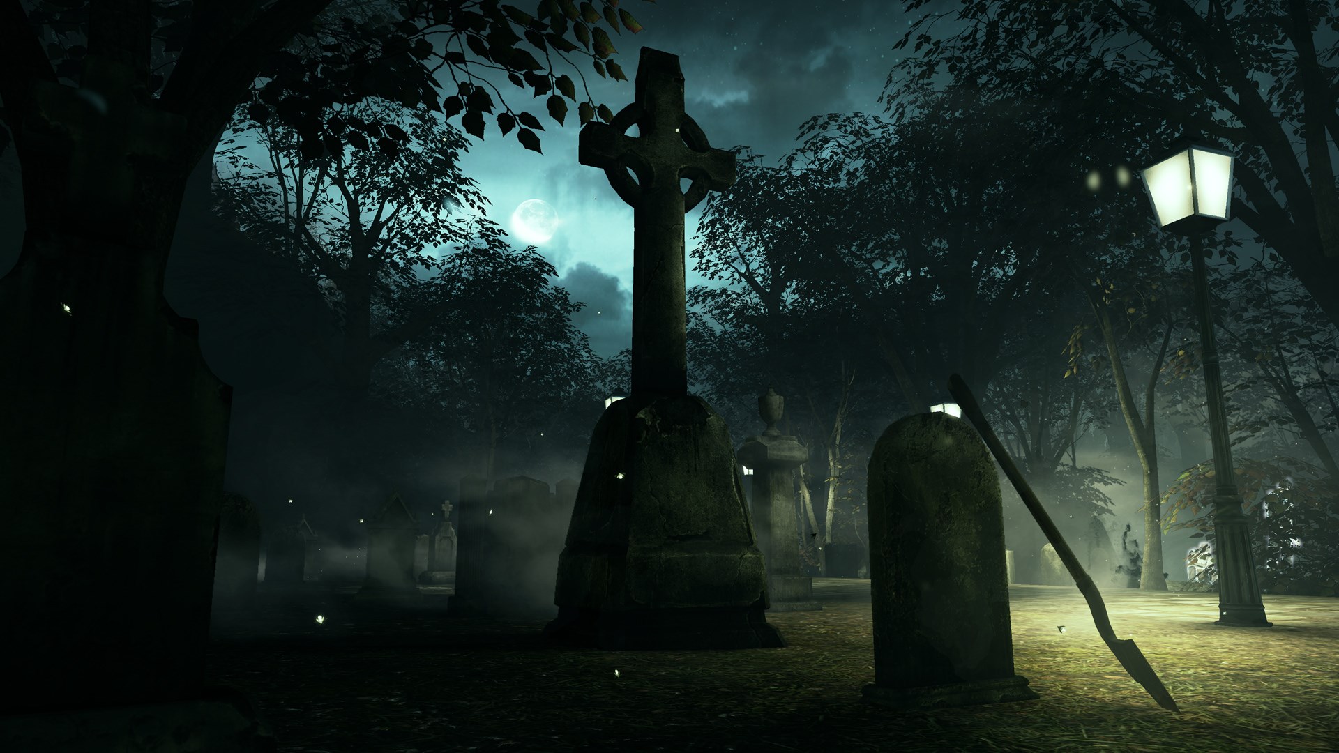Кладбище ночь истории. Murdered: Soul suspect (2014). Murdered Soul suspect™ кладбище. Мрачное кладбище. Красивое кладбище ночью.