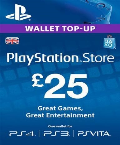 PlayStation Network Card (PSN) 25£ (UK)