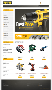 Шаблон Tools Store OpenCart