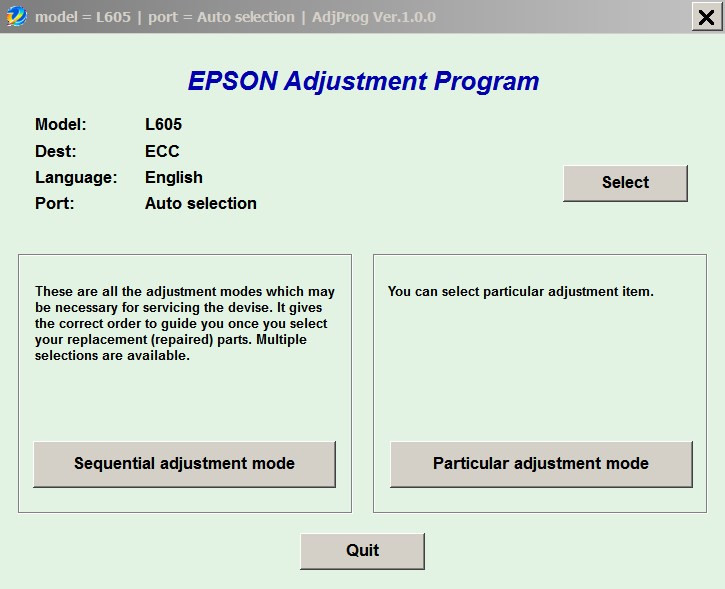 epson adjustment programme
