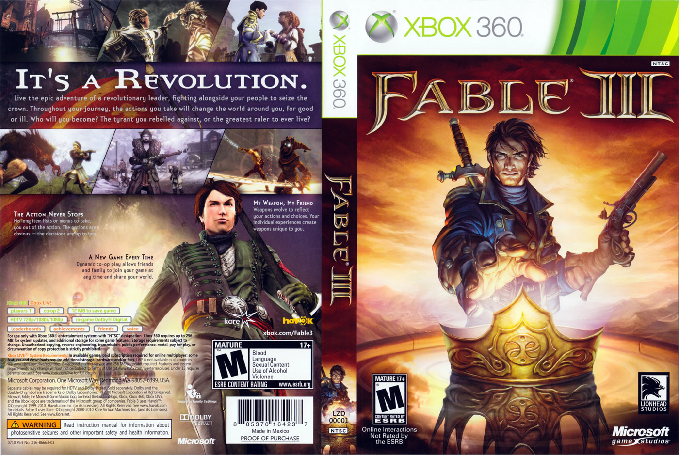 FABLE 3 | Xbox 360 | transfer of the license