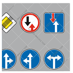 Дорожные знаки Украины – Предписывающие, вектор