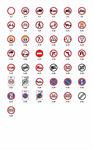 Дорожные знаки Украины – Запрещающие, вектор
