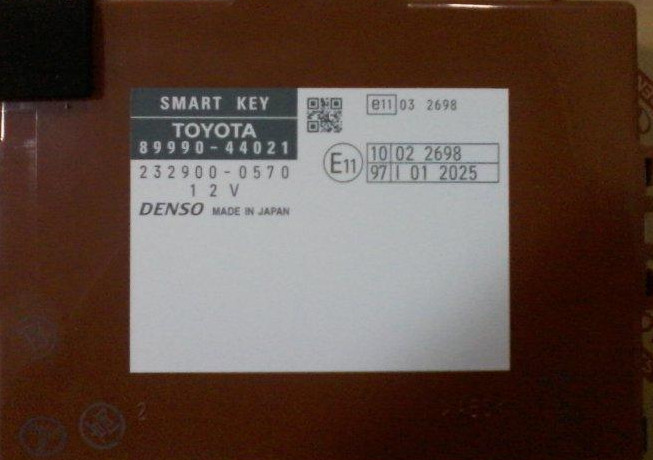 89990-44021 Toyota Isis 2011 IMMO 93c86