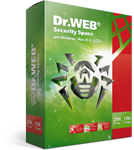 Dr.Web Security Space 1 год 2 ПК + 2 моб.RegFree