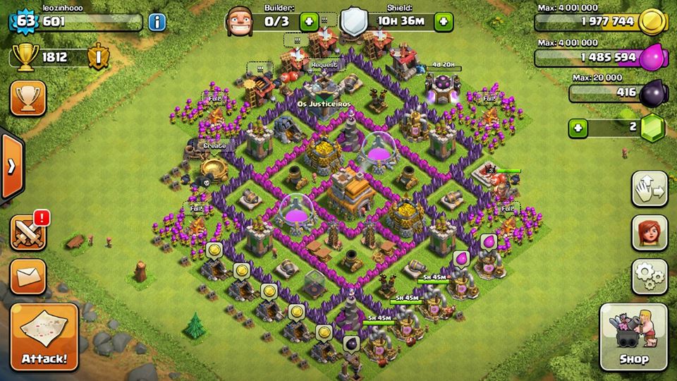 Clash Of Clans Account 63 LVL