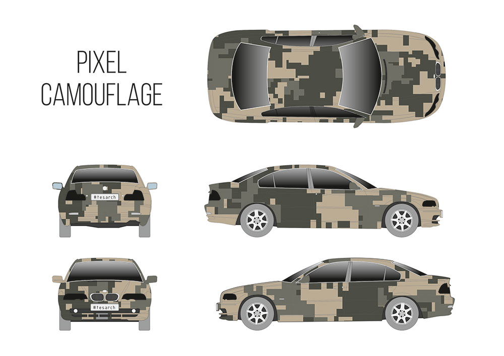 BMW Пиксельный камуфляж