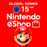 АВТО*NINTENDO eSHOP*15 EUR ЕВРОПА*КОД ПОПОЛНЕНИЯ