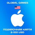 *Подарочная карта Apple iTunes 2-100 USD (USA)*