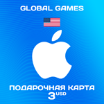 *Подарочная карта Apple iTunes 3 USD (USA)*