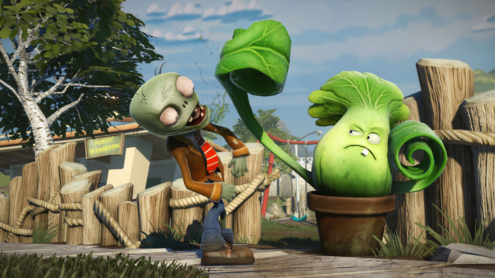 Скачать plants vs zombie garden warfare rus