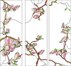 Template for stained glass C-324