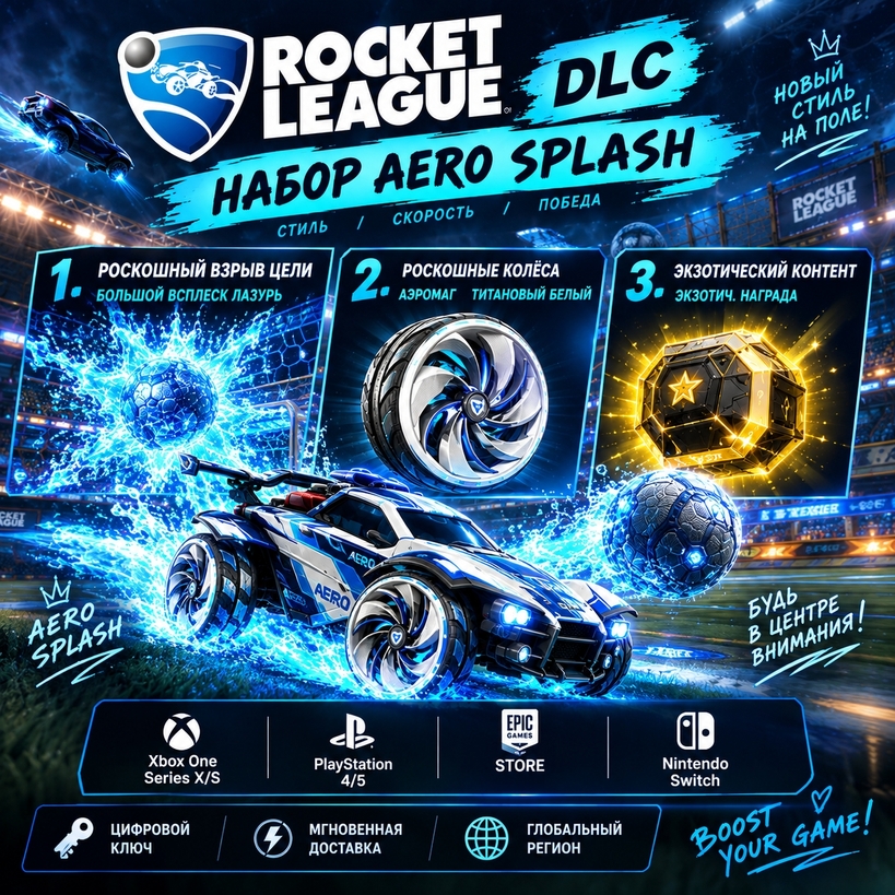 Rocket League🟨DLC 🟨Набор Aero Splash (in-game) фото 4