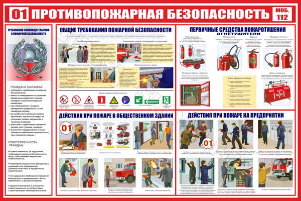 Макет стенда Противопожарная безопасность