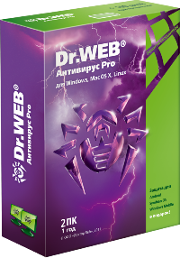 Серийный номер для Антивирус Dr.Web Pro 10 (6м-1пк)