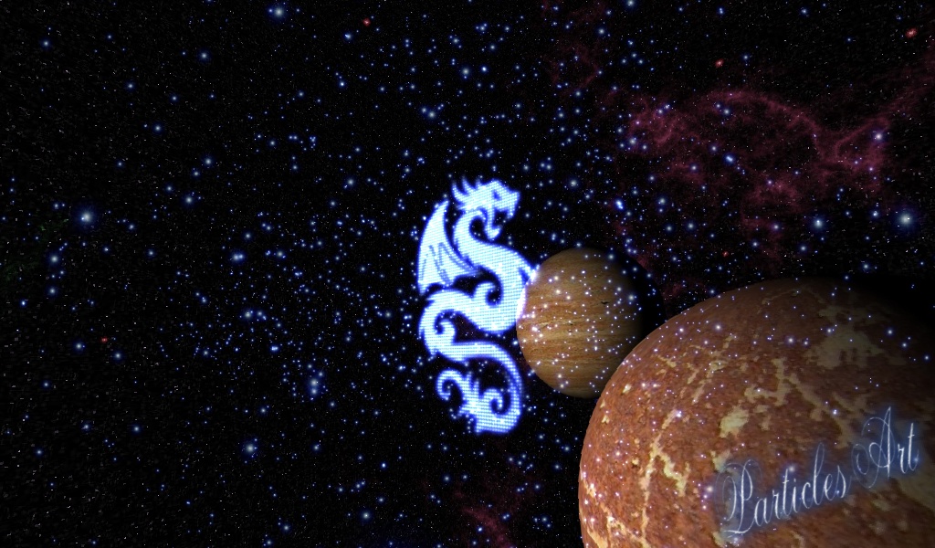 Particles Art: Galaxy