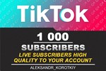 1000 live subscribers to your Tik Tok account