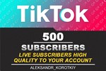 500 live subscribers to your Tik Tok account