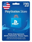(PSN) Playstation Network 20 USD (USA) ✅ Official