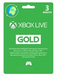 Xbox Live Gold 3 Months Global (US/EU/UK/RU) 🎮