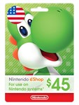 Nintendo eShop 45 USD (USA) 🕹️