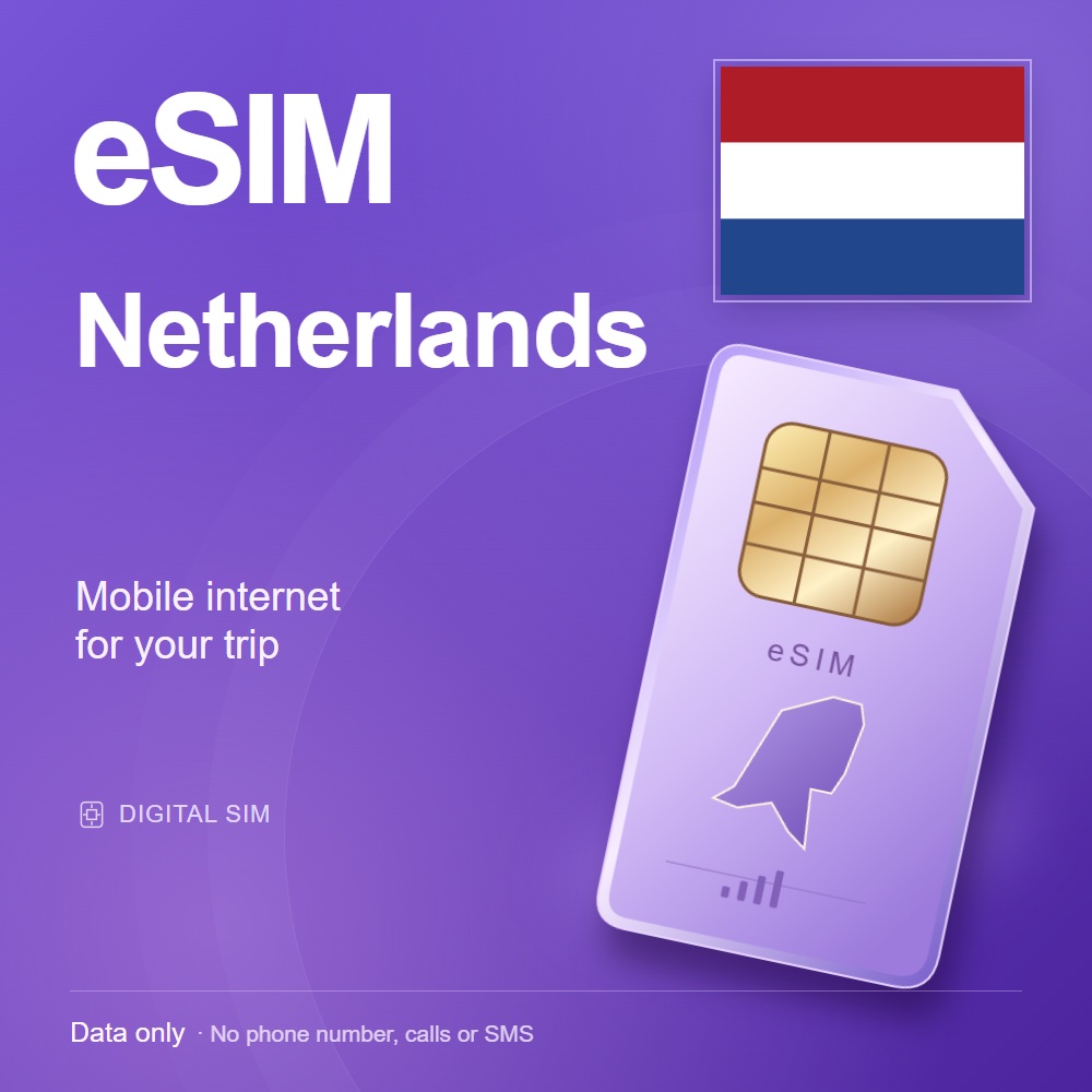 eSIM Netherlands — mobile data for travel photo 1