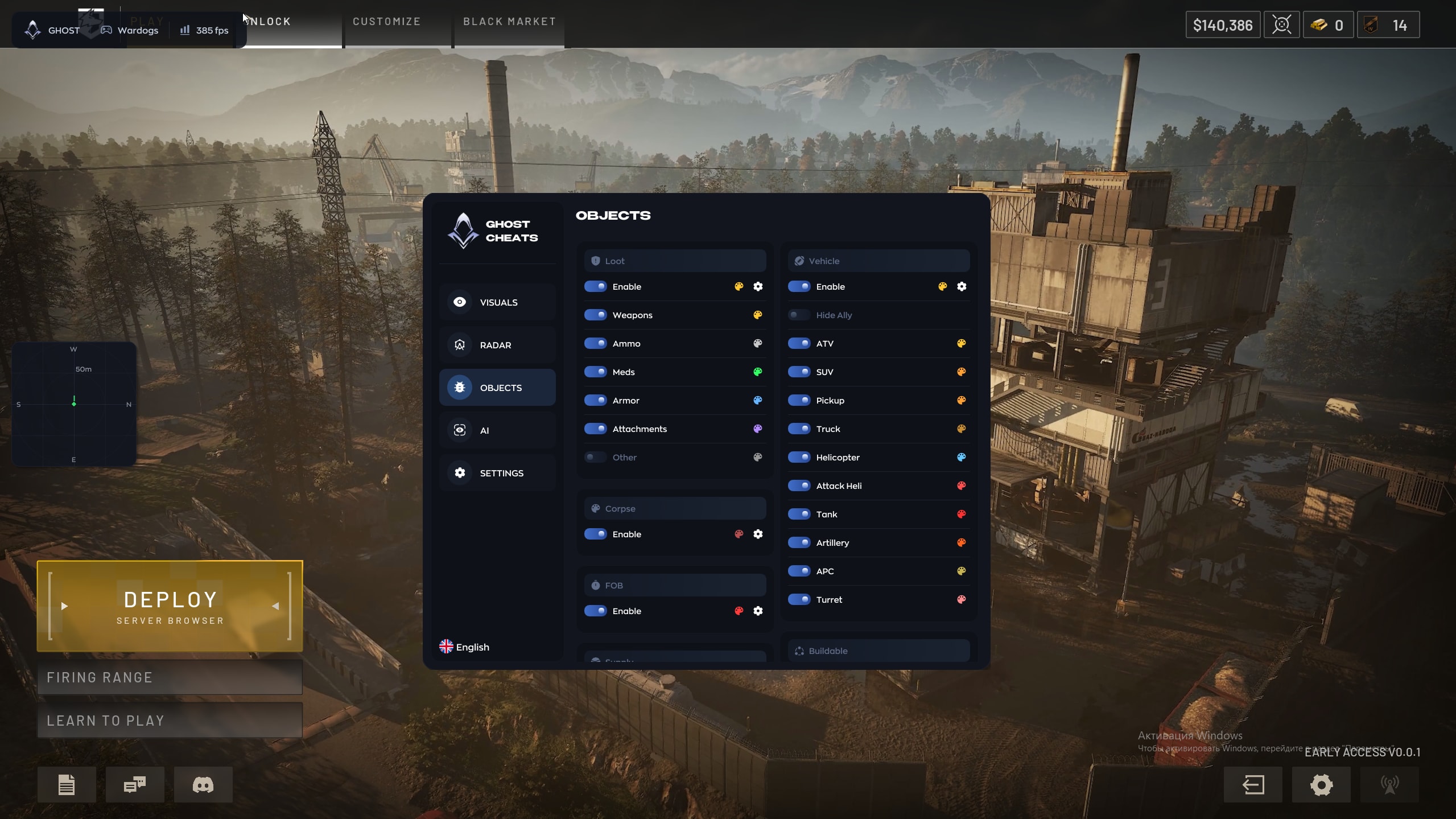 Ghost WARDOGS ESP — Players, Loot, Vehicles and Radar photo 5