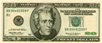 Scanned images of American dollars