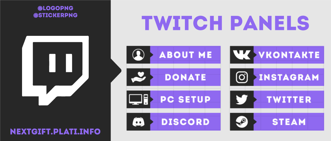 Twitch панель Готовое решение. prev. next. 