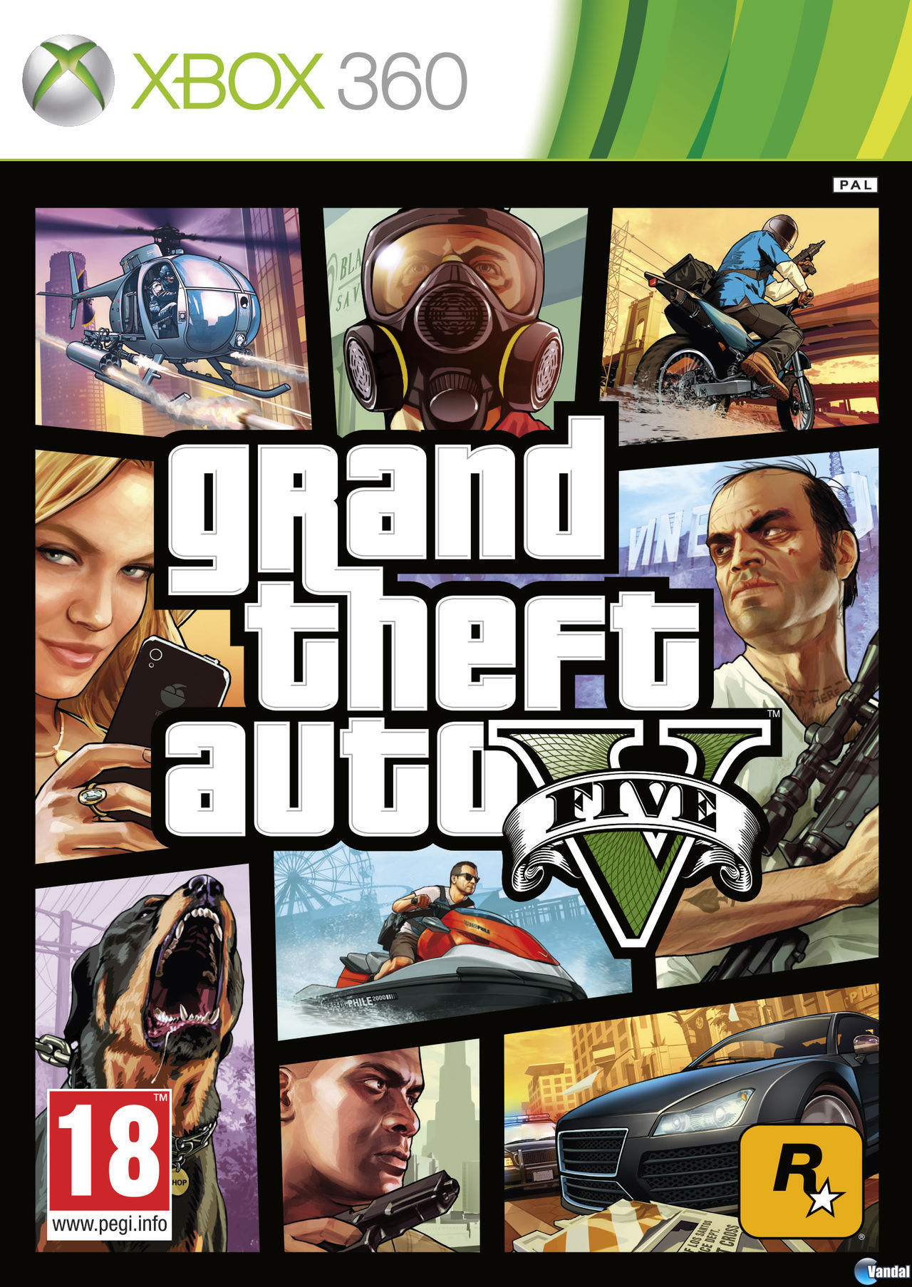 GTA 5, NIGHT FIGHT + 5 ИГР XBOX 360
