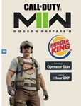 Burger Town Operator Skin 🛡️ 1h 2XP Boost 🍔 COD MW II