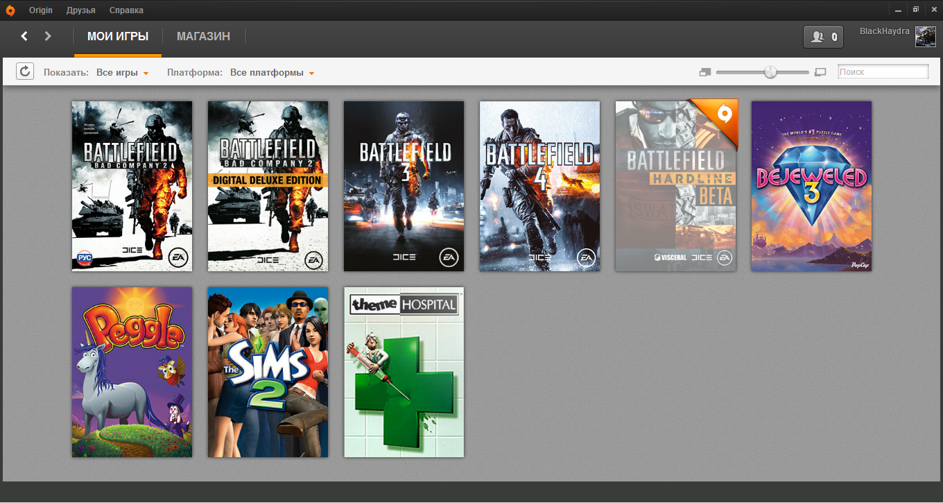 Аккаунт Ориджн с Battlefield 2,3,4