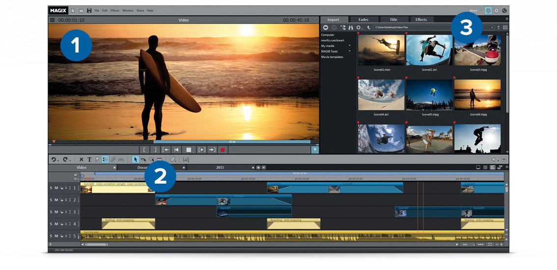 MAGIX Video Deluxe 21 Plus - программа для видеомонтажа