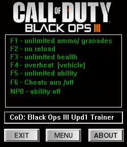 Сборка трейнеров и сохранений для CoD: Black Ops 3