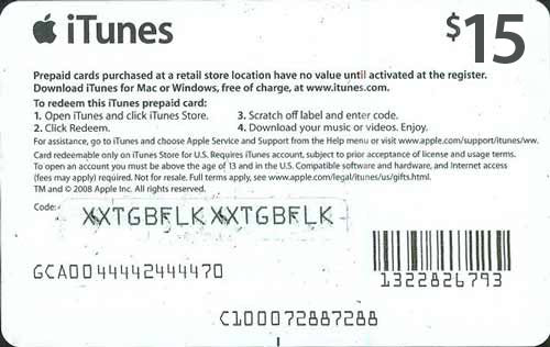 Подарочная карта для apple store