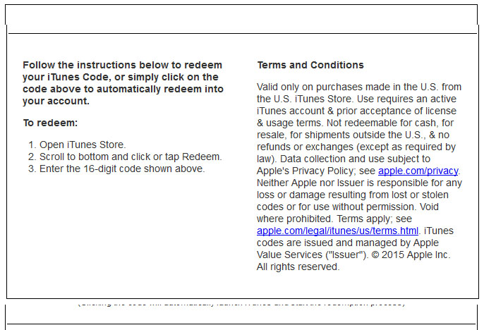 Buy Itunes Gift Card 15 Usa Email Delivery Discounts And Download