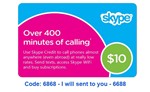 Skype $10 Prepaid eGift Card + DISCOUNTS
