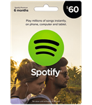 Spotify $60 USD US Gift Card - Redeem - Original