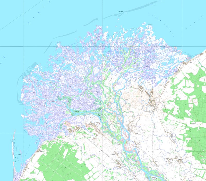 Карта реки селенга