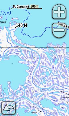 Map Selenga River delta (Baikal)