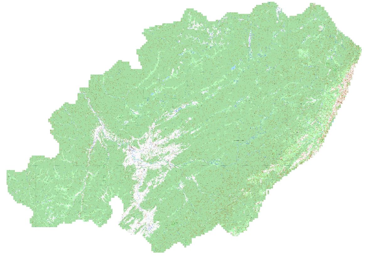 Map of Kachug district