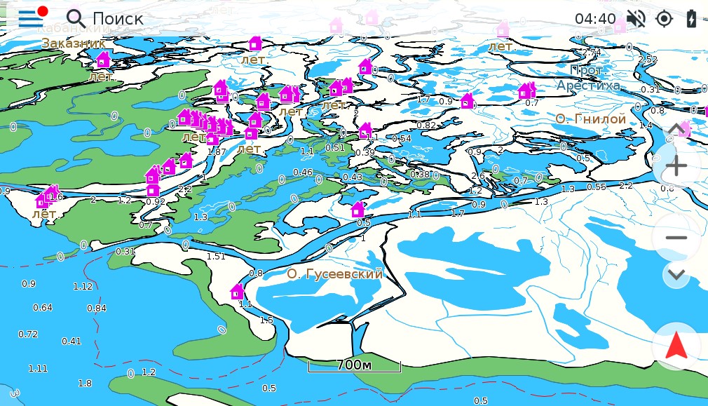 Map Lake Baikal and Irkutsk Reservoir (6-months)